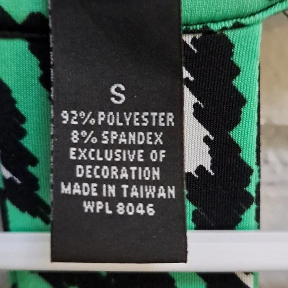 International Concepts Green/Black/White Bead & Gem Formal Dress. Size Small NWT - Picture 11 of 14